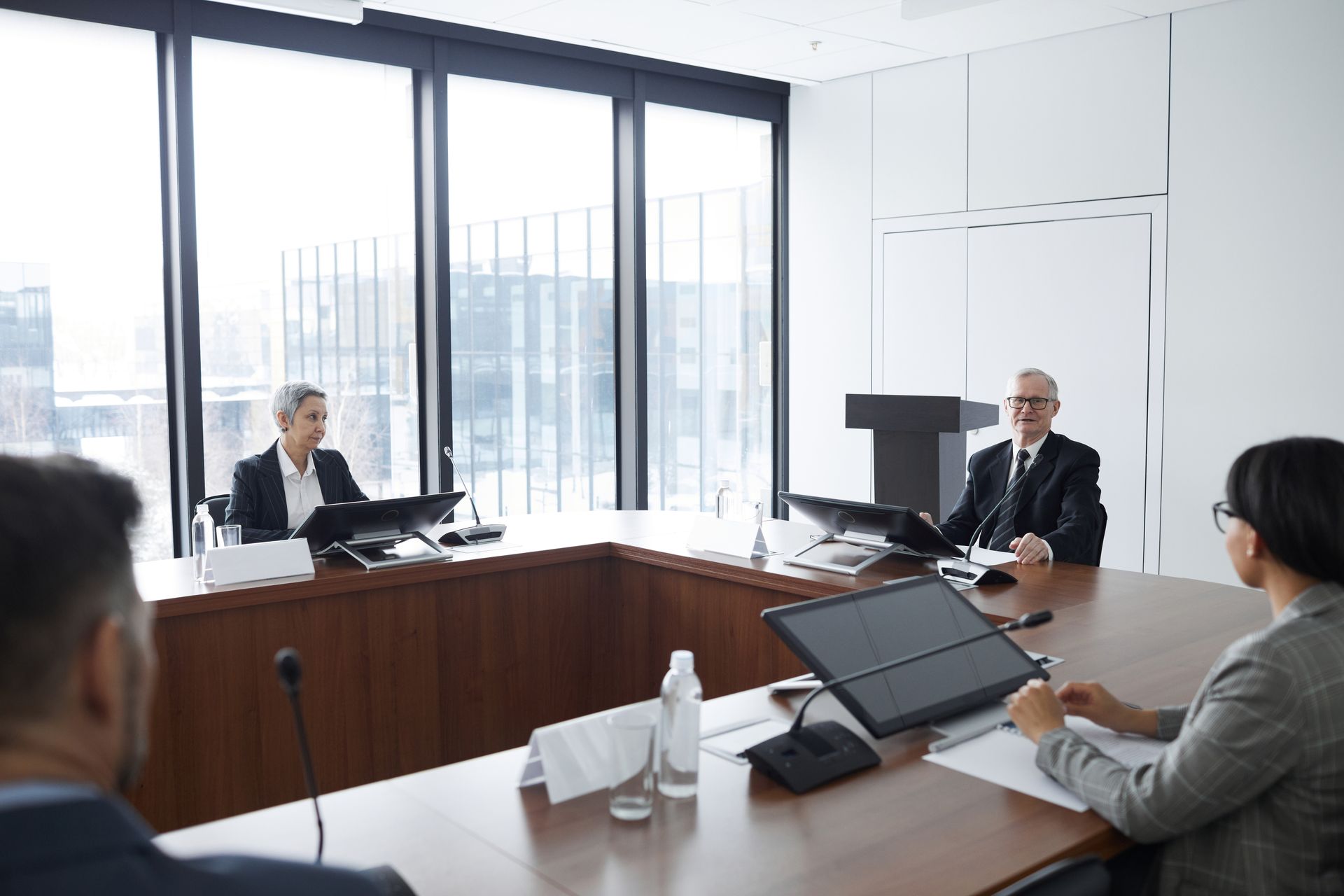 Professional business team meeting