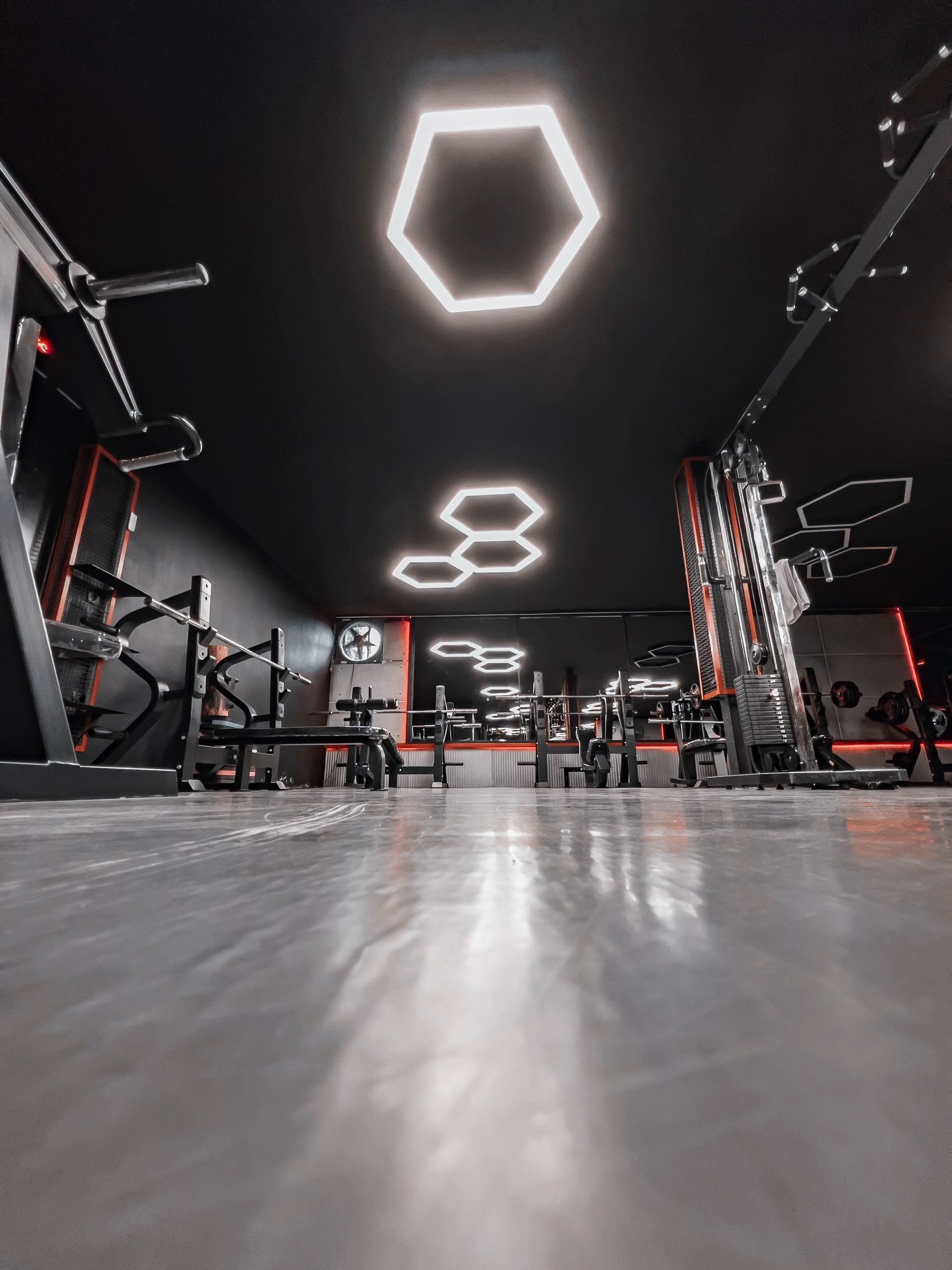 Modern gym interior