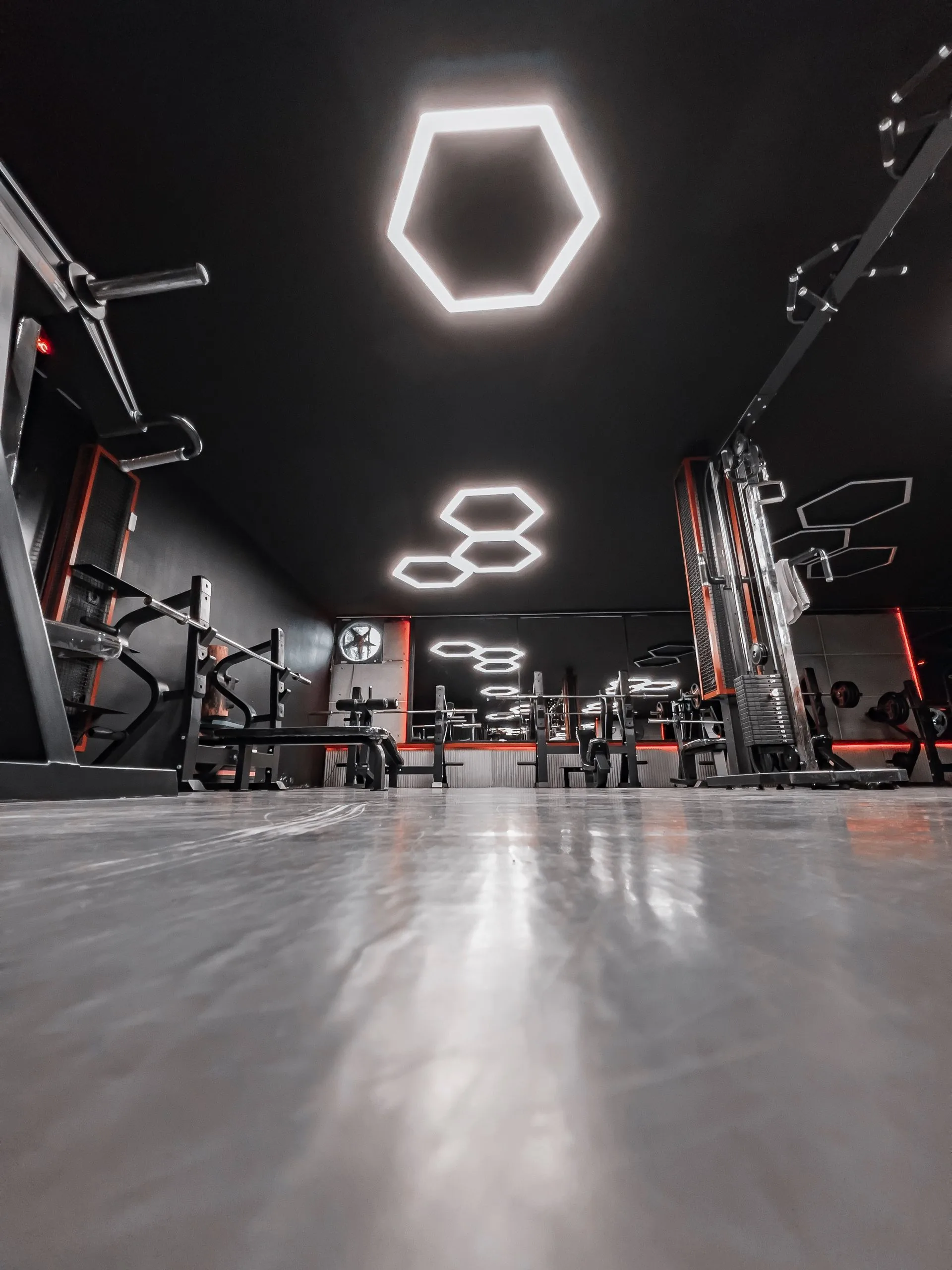 Modern gym interior